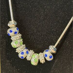 Vintage silver-tone chain necklace